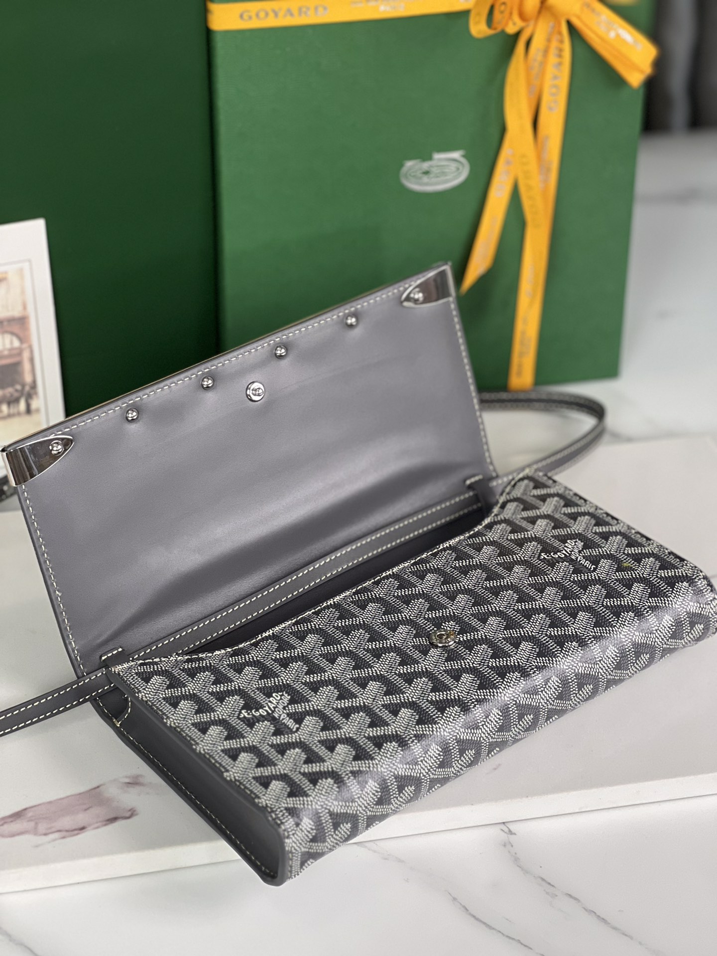 Goyard Monte-Carlo Small Clutch Handbag with Adjustable Shoulder Strap 7 i1688949608 6252 4