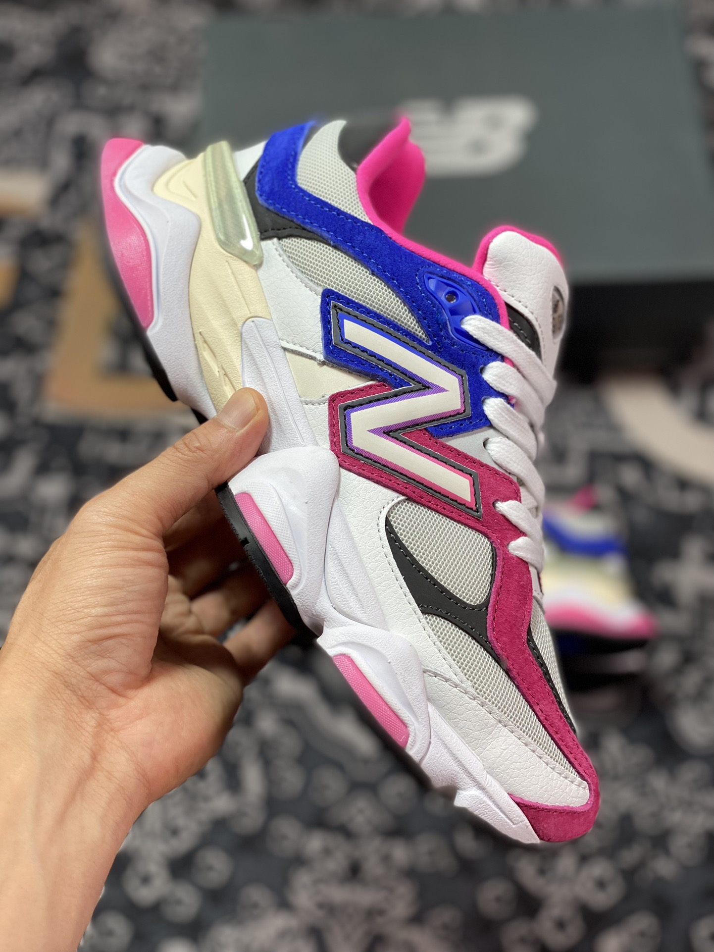 220 Joe Freshgoods x New Balance NB9060 白蓝粉复古休闲运动慢跑鞋 U9060NB9