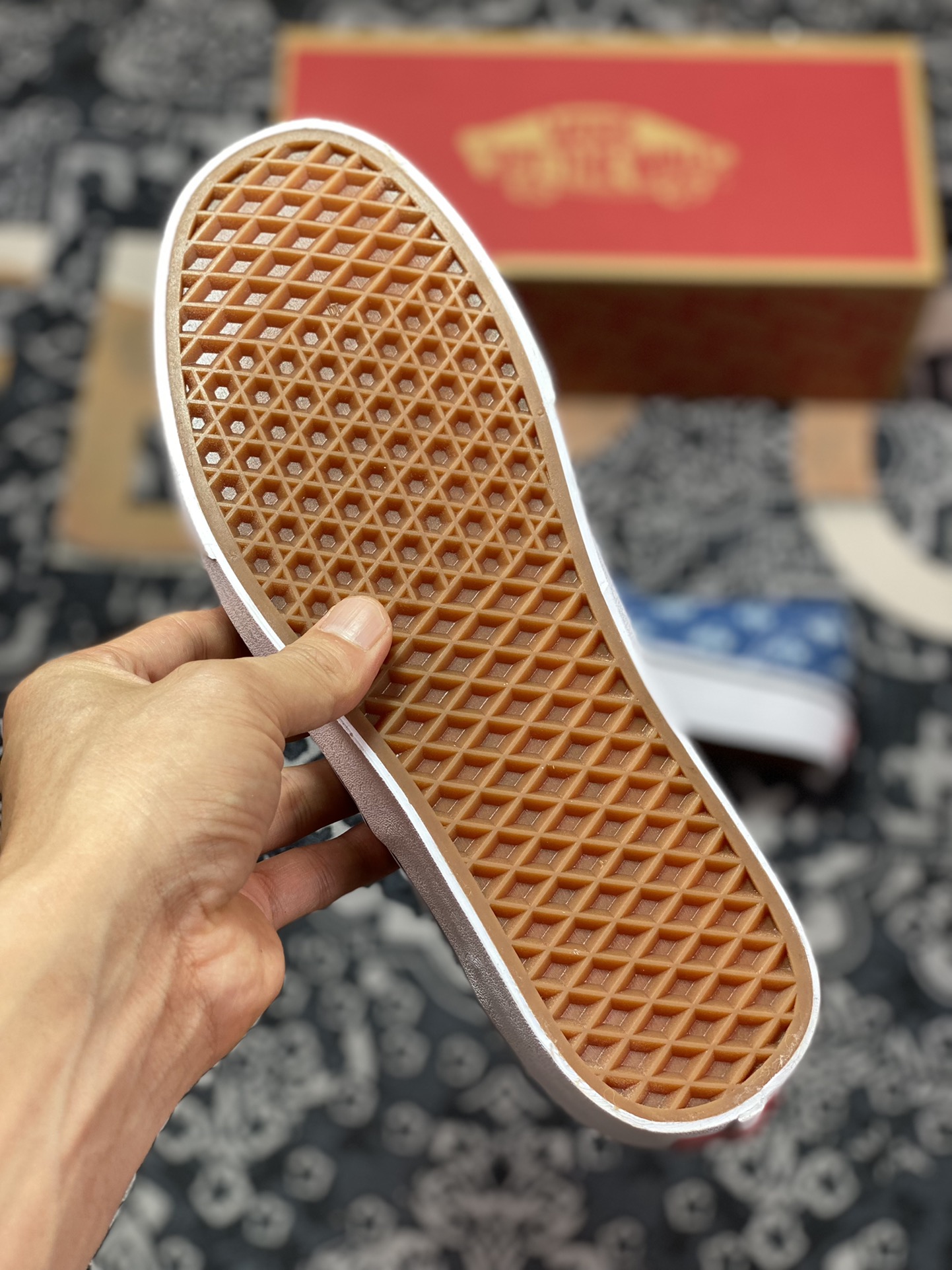 150 Vans Authentic 破洞牛仔 一脚蹬懒人套休闲滑板鞋