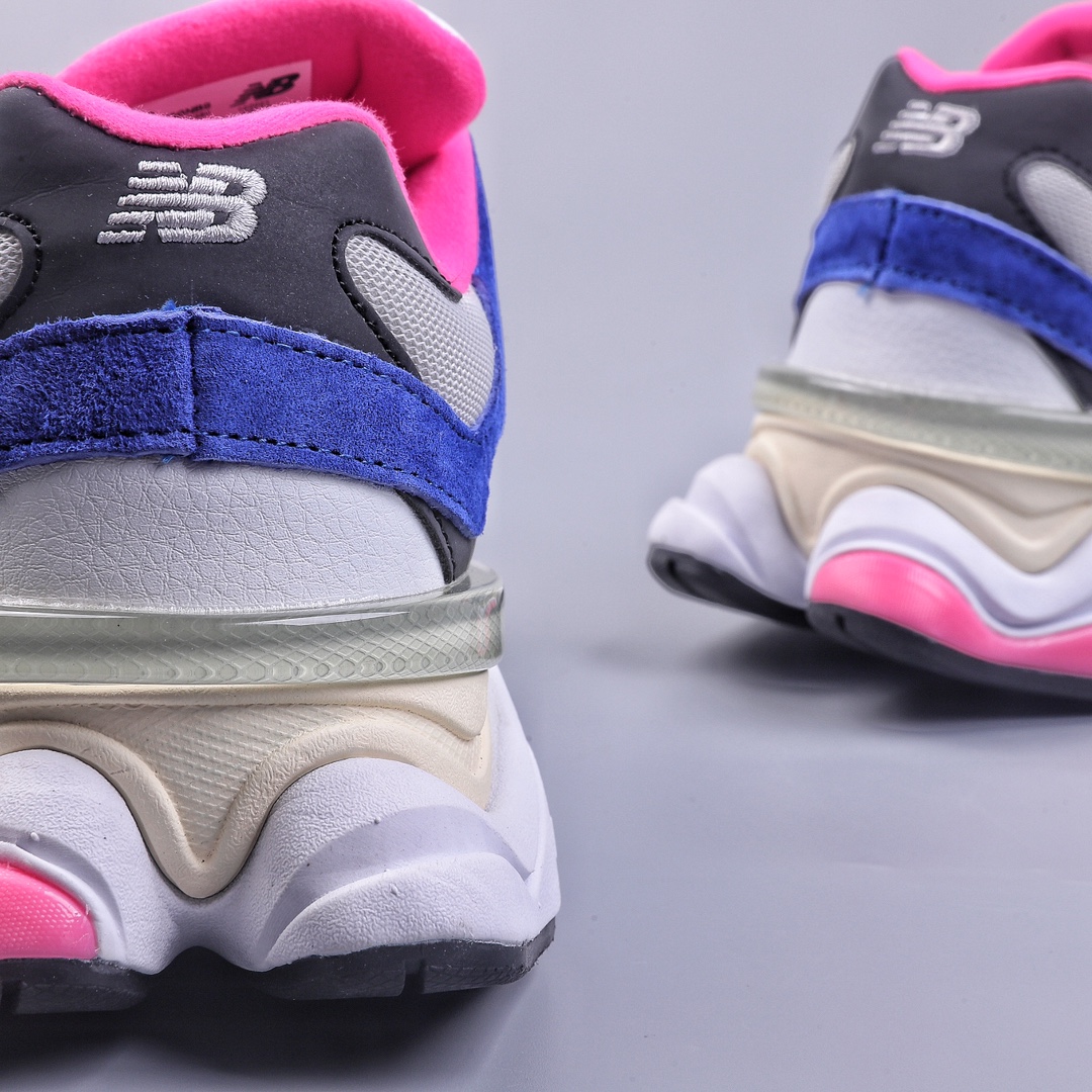 Joe Freshgoods x New Balance version NB9060 white, blue and pink retro casual sports running shoes U9060NB9