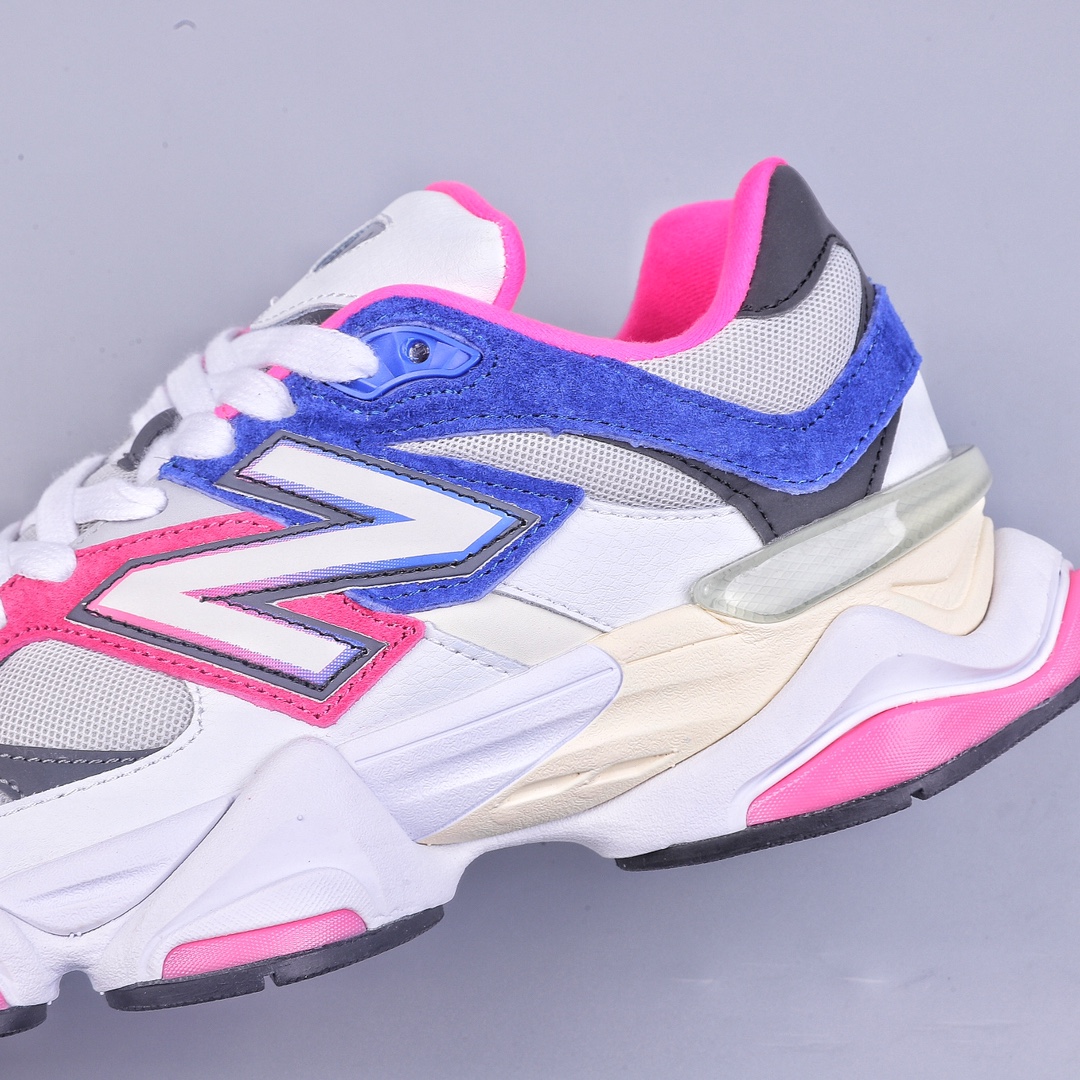 Joe Freshgoods x New Balance version NB9060 white, blue and pink retro casual sports running shoes U9060NB9