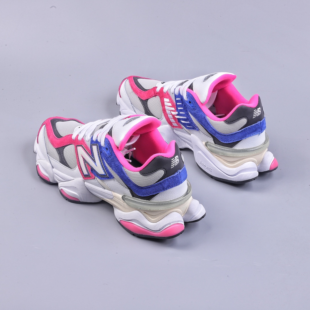 Joe Freshgoods x New Balance version NB9060 white, blue and pink retro casual sports running shoes U9060NB9