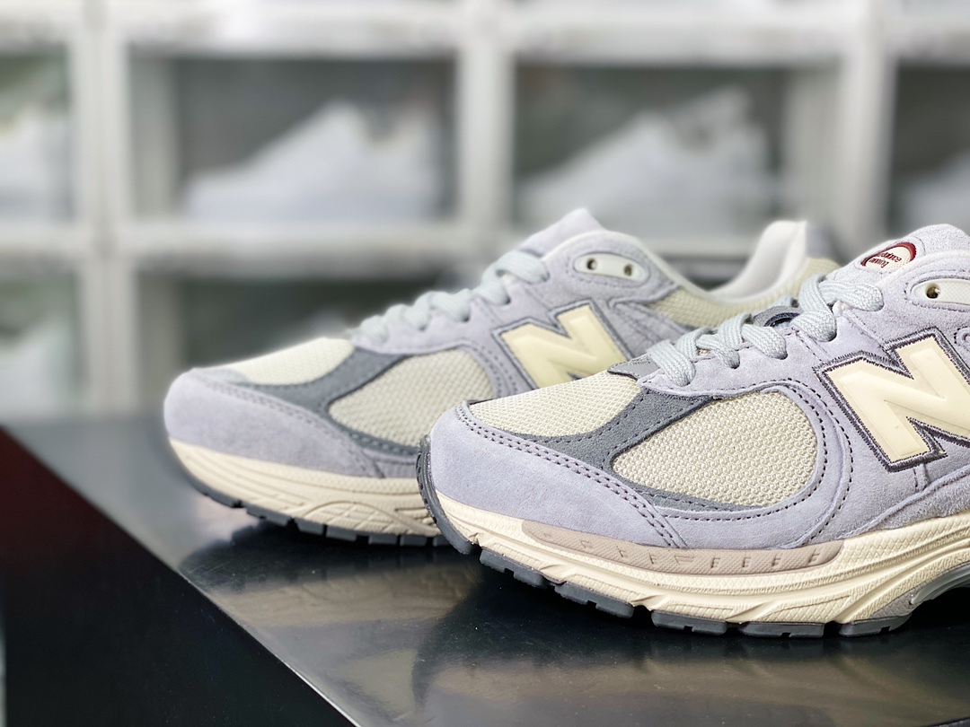 200 New Balance 2002R”Grey”系列低帮复古老爹风休闲运动慢跑鞋“奶灰米黄”M2002RLN