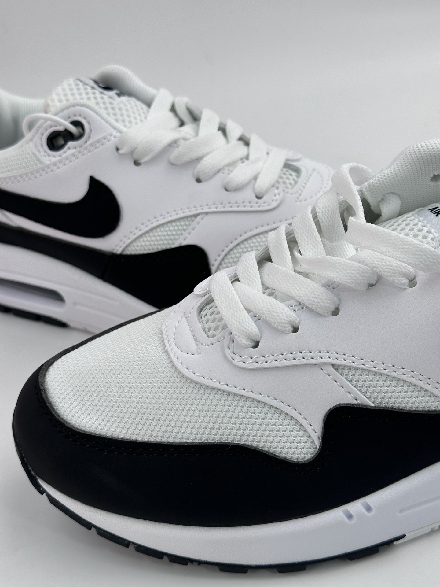 240 Nike Air Max 1 JW 复刻白黑 纯原版本 复古休闲跑步鞋 537383-126