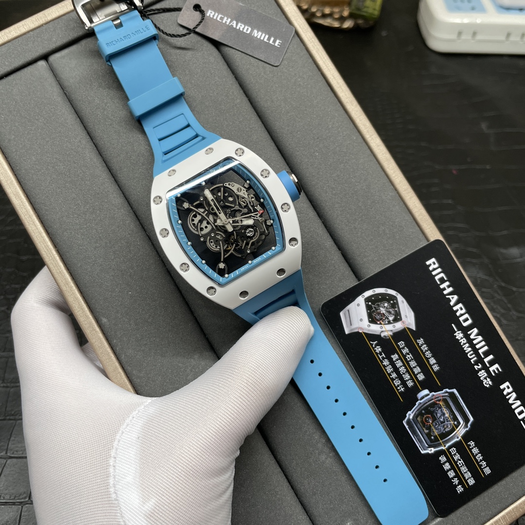 Richard Mille 理查德家米勒 Rm055白陶瓷 一体机心飞轮款