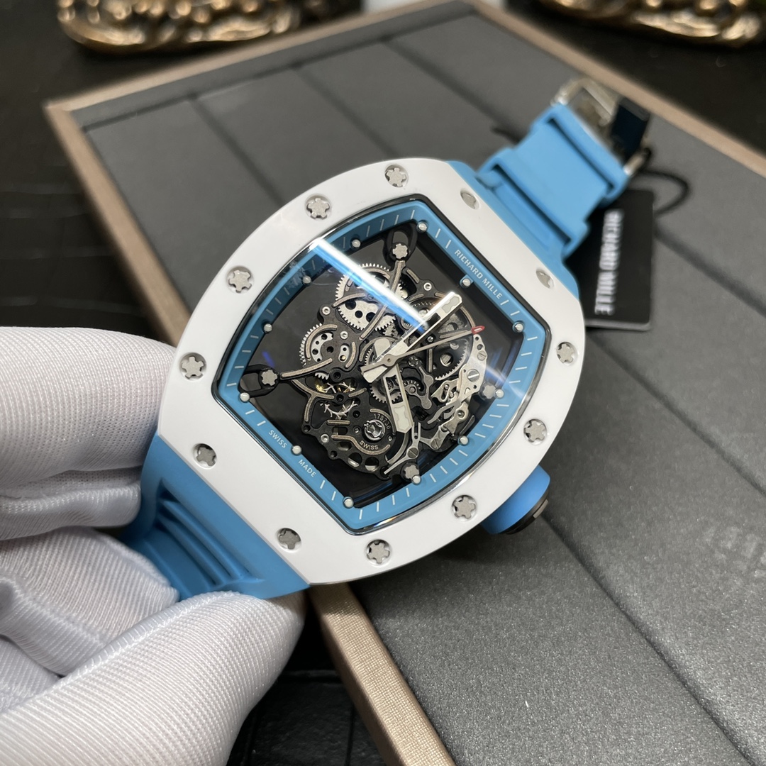 Richard Mille 理查德家米勒 Rm055白陶瓷 一体机心飞轮款