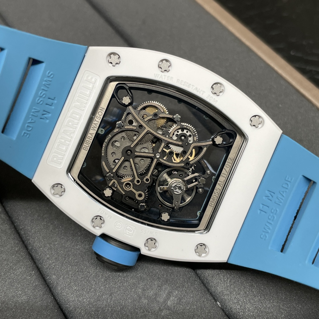 Richard Mille 理查德家米勒 Rm055白陶瓷 一体机心飞轮款