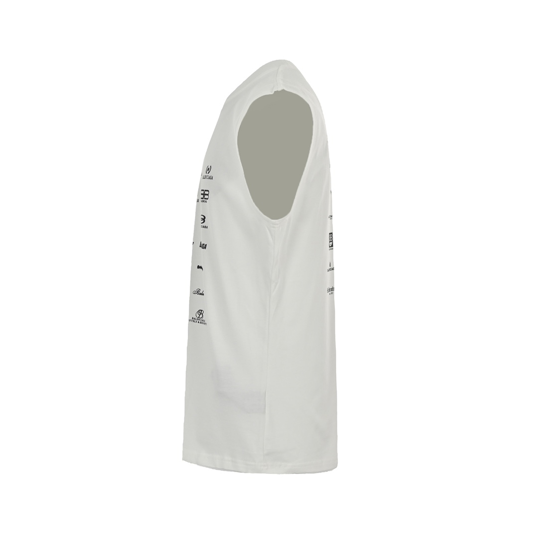 Balenciaga/巴黎世家 23ss 满印lolo 背心 Archives Logos艺术标