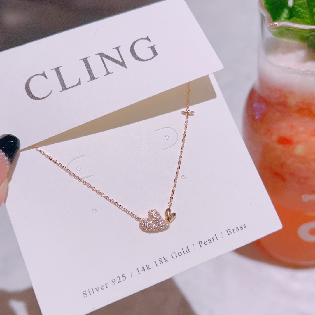 Fine Silver Necklace Chic Travel Gold