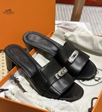 Hermes Kelly Shoes Slippers Genuine Leather Spring/Summer Collection