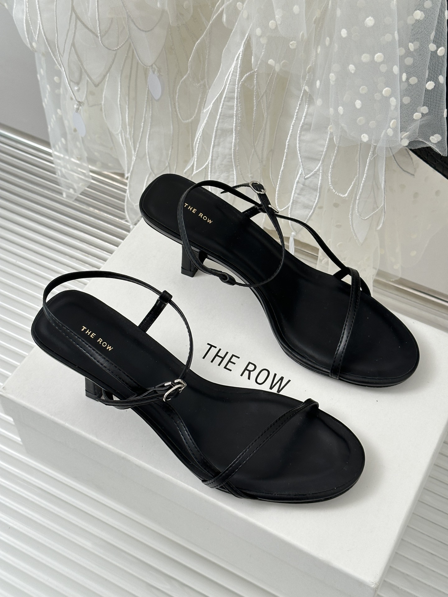 TheRow23ss春夏新品细跟露趾