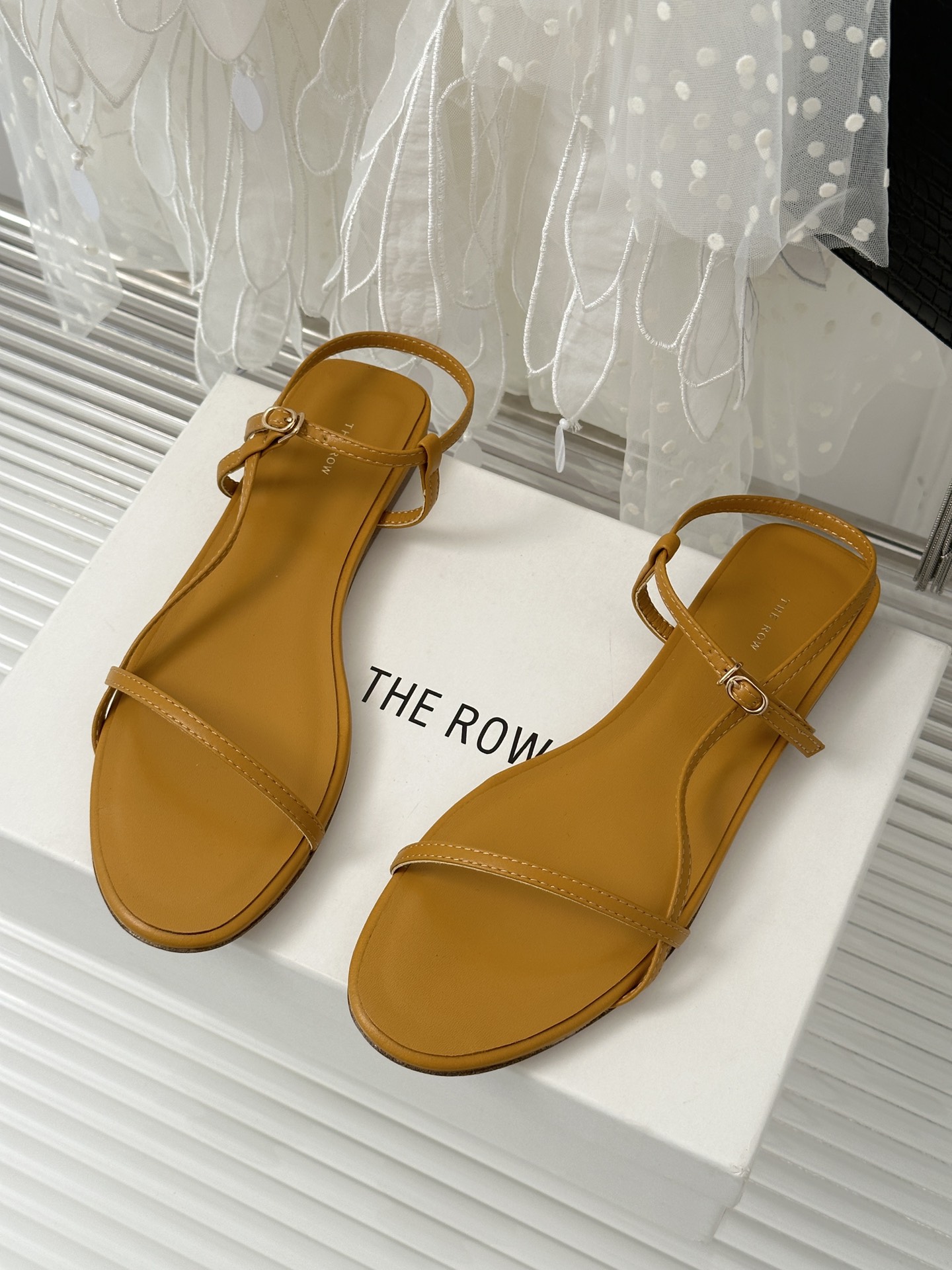 TheRow23ss春夏新品细跟露趾