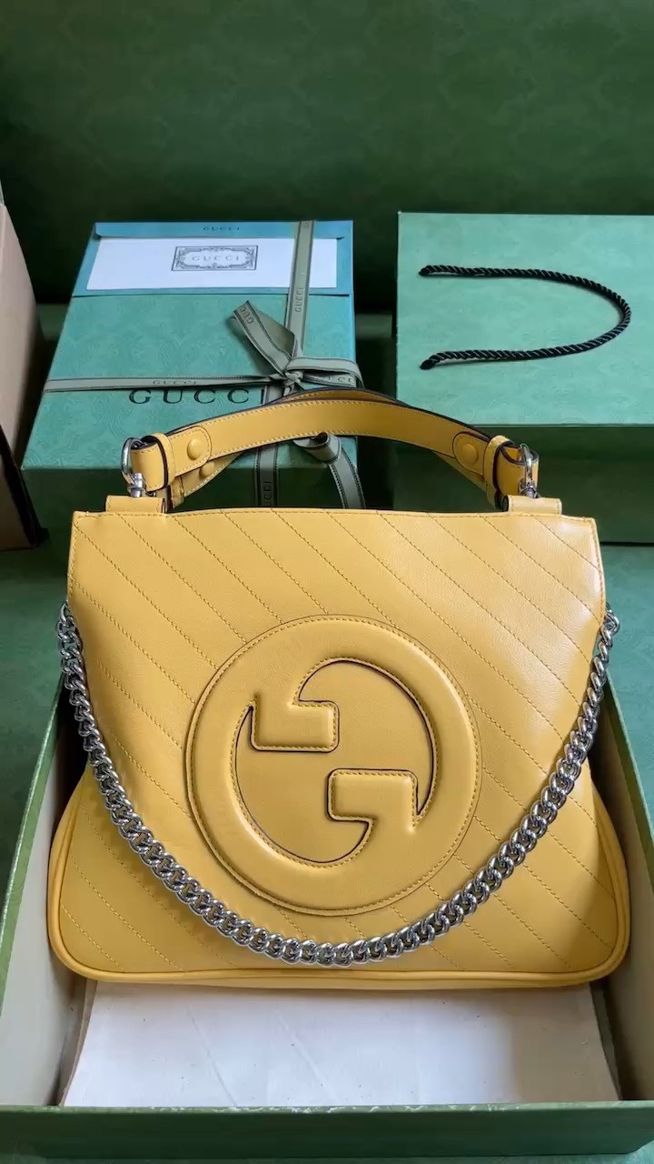 Gucci Blondie Tote Bags Yellow