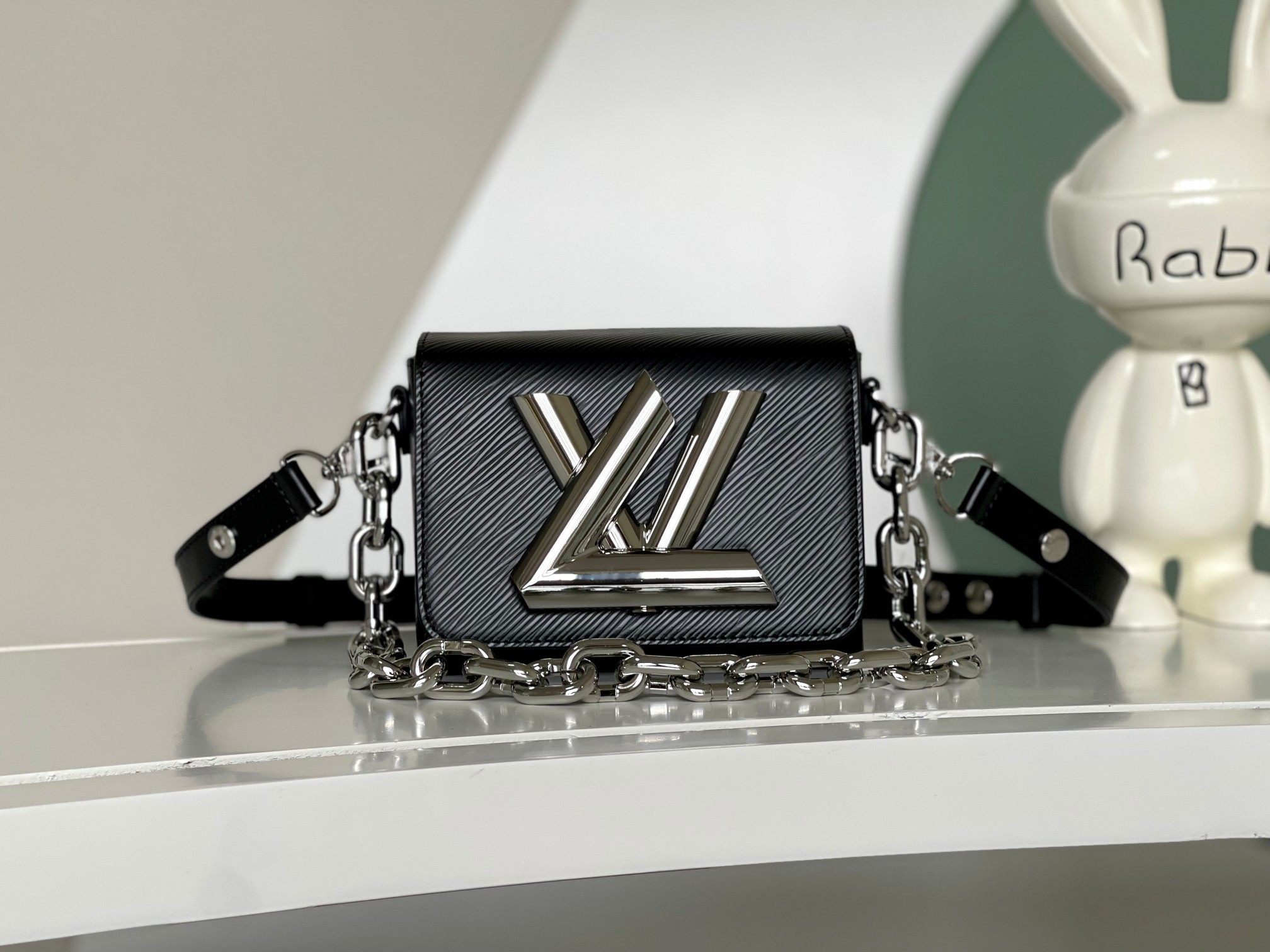 Louis Vuitton Bags Handbags Black Caramel White Epi Cowhide LV Twist M22296