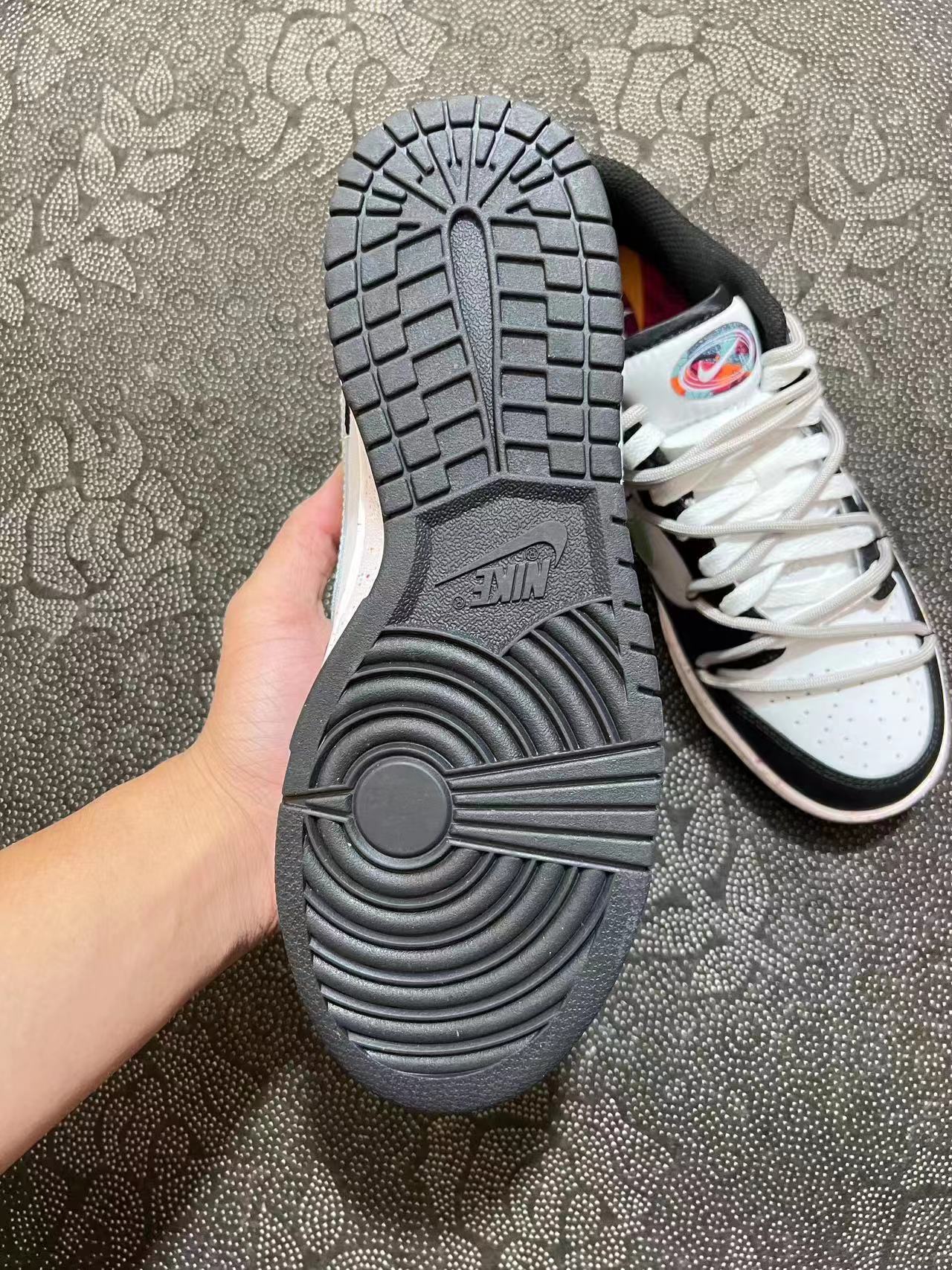 ? 正品定制 Dunk Low 解构 高街 活力三勾 黑白绿配色?