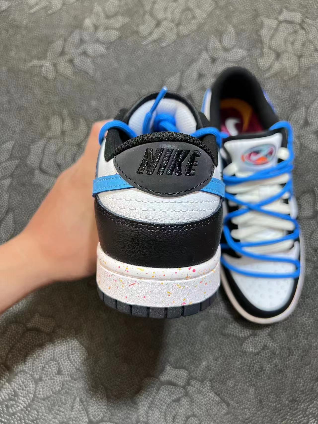 ? 正品定制 Dunk Low 解构 高街 波涛三勾 白蓝配色?