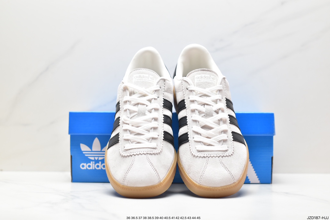 Adidas Originals Bermuda suede non-slip wear-resistant lightweight low-top sneakers GY7391