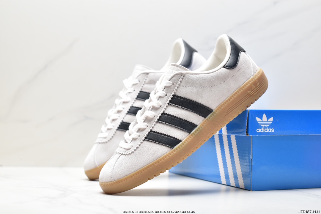 Adidas Originals Bermuda suede non-slip wear-resistant lightweight low-top sneakers GY7391