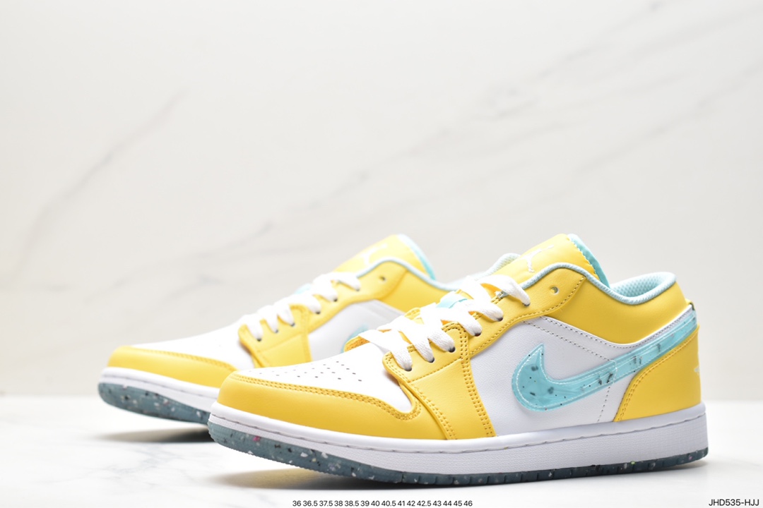 耐克Nike Air Jordan 1 Mid”Green Yellow“AJ1乔丹一代篮球鞋 DX4375-800