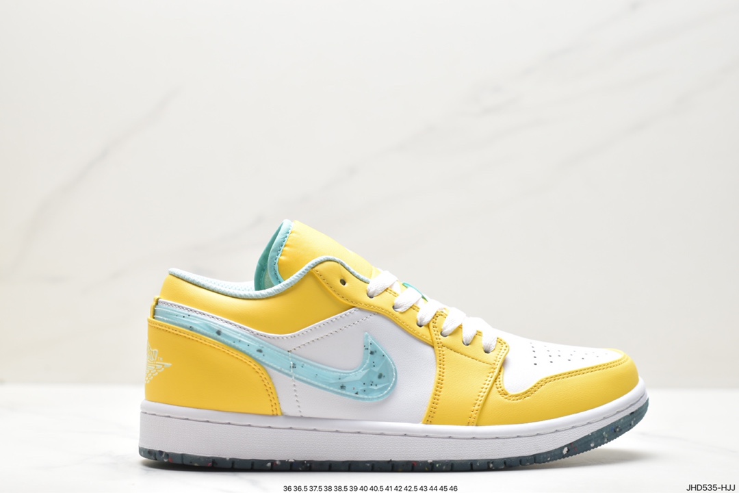 耐克Nike Air Jordan 1 Mid”Green Yellow“AJ1乔丹一代篮球鞋 DX4375-800