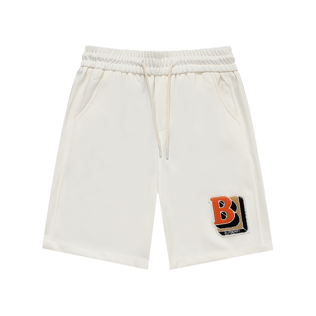 Burberry, pantalones cortos de punto casual para hombre de la colección 24/SS con bolsillos decorativos, con cordón de …