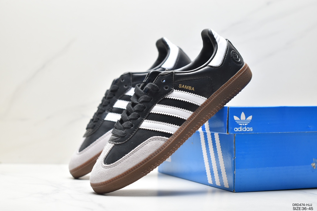 Adidas Originals Samba Vegan OG ”SPD” Samba Dance Shoes ”Silver Mist Princess Lace Caramel Sole” FX9042