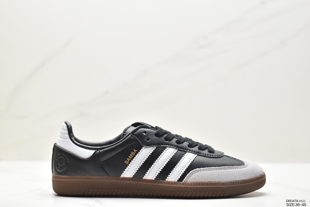 Adidas Originals Samba Vegan OG ”SPD” Samba Dance Shoes ”Silver Mist Princess Lace Caramel Sole” FX9042