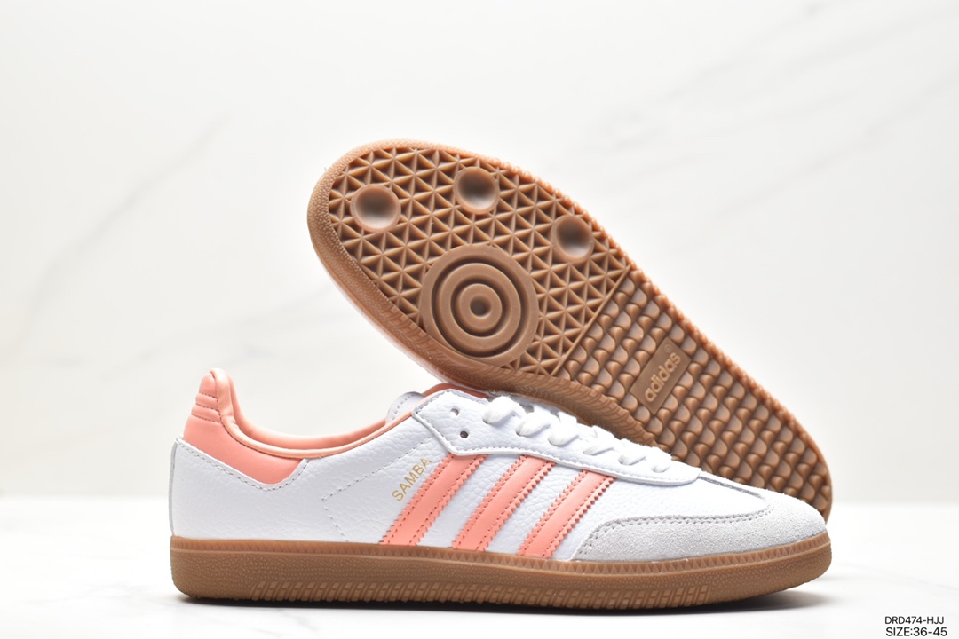 Adidas Originals Samba Vegan OG ”SPD” Samba Dance Shoes ”Silver Mist Princess Lace Caramel Sole” FX9042