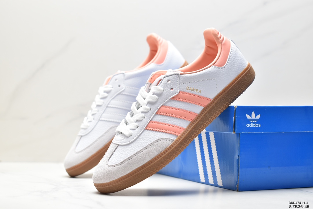 Adidas Originals Samba Vegan OG ”SPD” Samba Dance Shoes ”Silver Mist Princess Lace Caramel Sole” FX9042