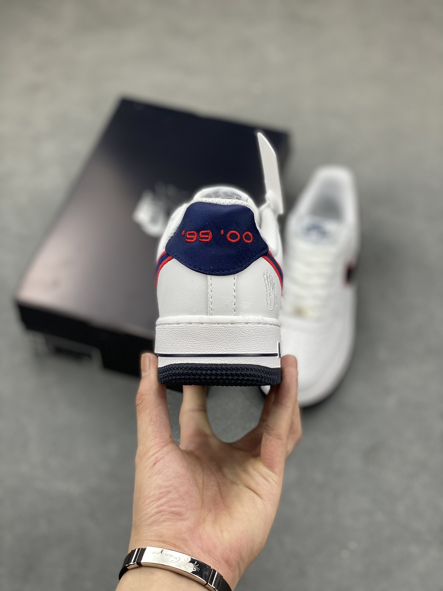 Nike Air Force 1 Low White/Navy Casual Sneakers FJ0710-100 5 i1689012007 3366 3