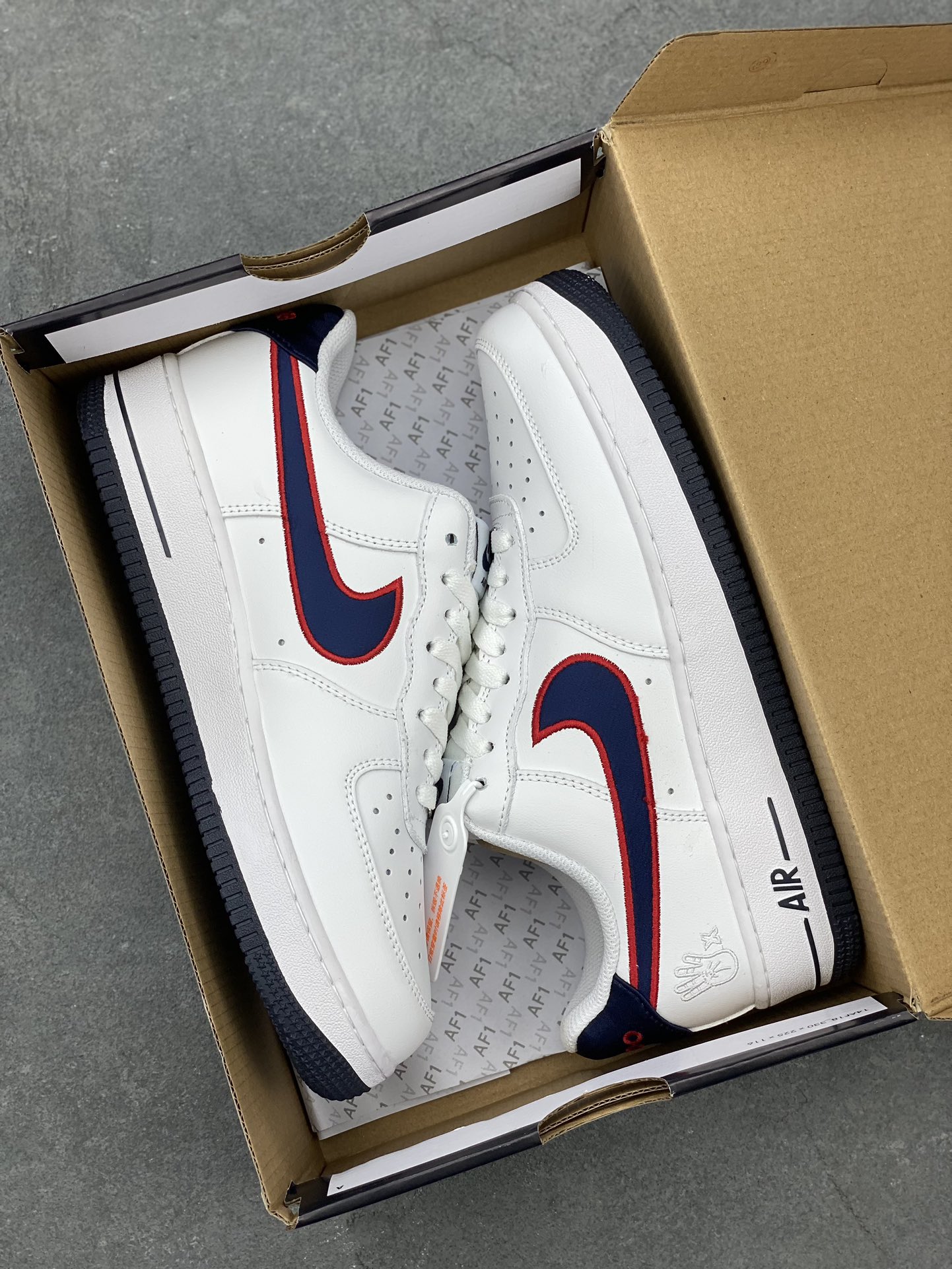 Nike Air Force 1 Low White/Navy Casual Sneakers FJ0710-100 10 i1689012007 5783 8