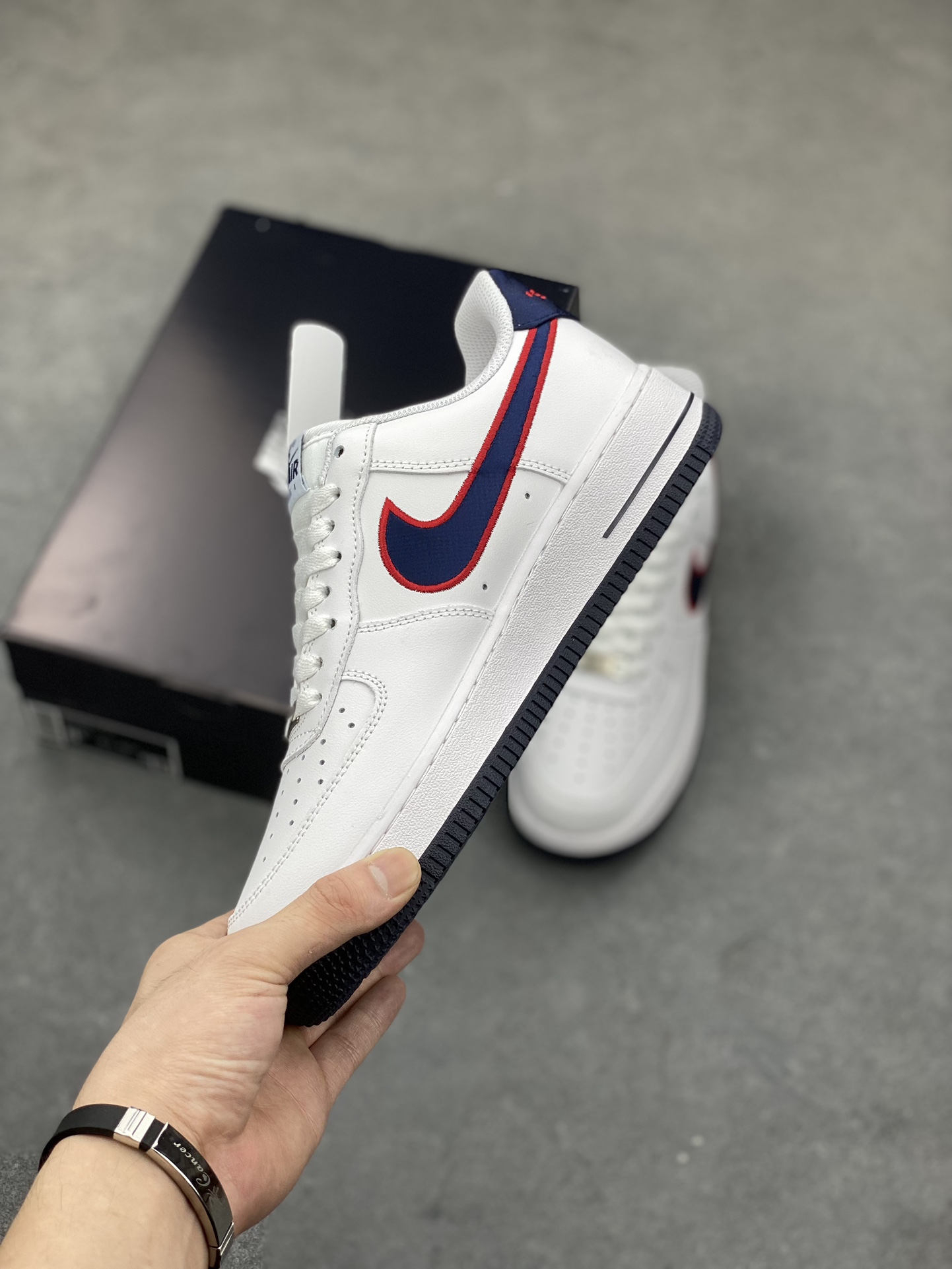 Nike Air Force 1 Low White/Navy Casual Sneakers FJ0710-100 4 i1689012007 6247 2