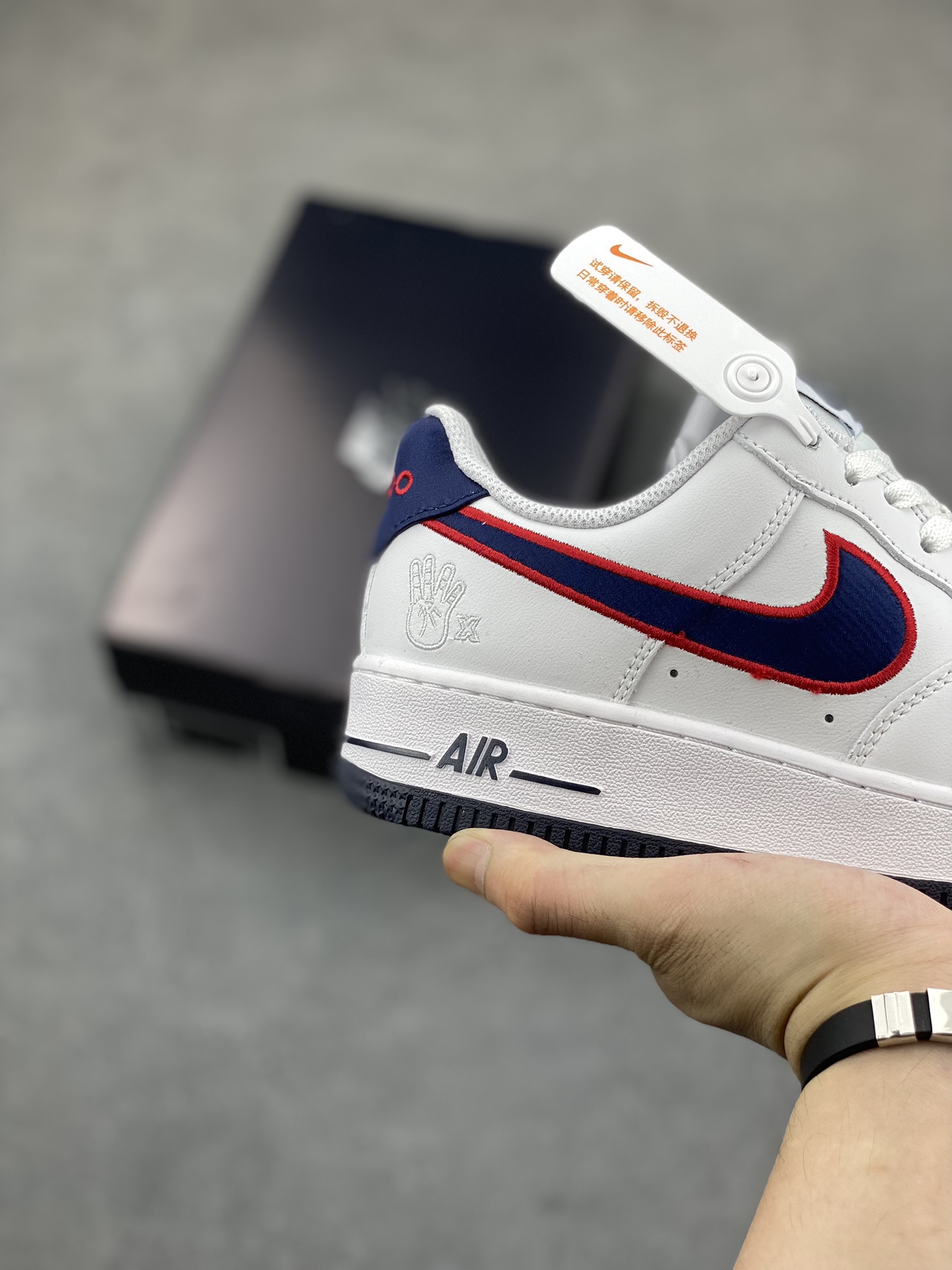 Nike Air Force 1 Low White/Navy Casual Sneakers FJ0710-100 6 i1689012007 9048 4