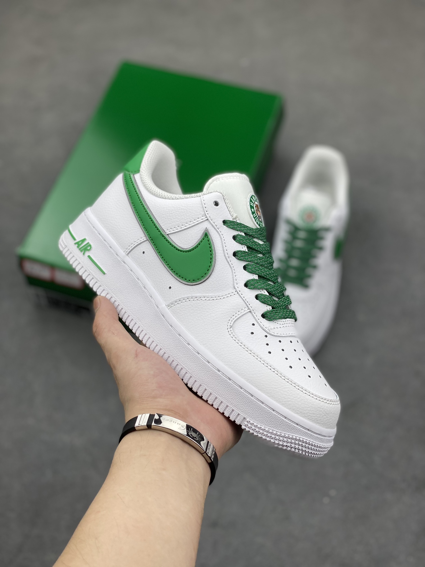 Nike Air Force 1 Low White Green Casual Sneakers CU9225-800 2 i1689012062 5437 0