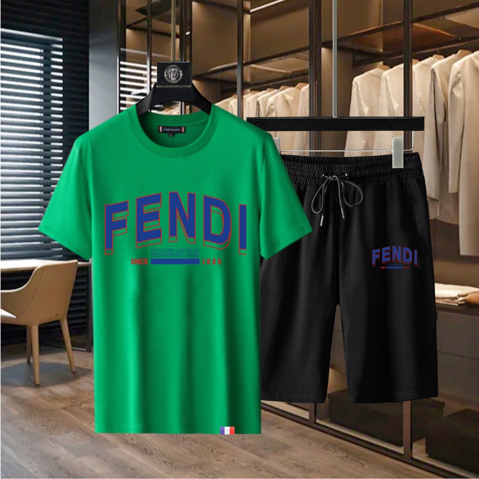 Fendi Kleding T-Shirt Trainingspak Groothandel replica
 Lentecollectie Fashion Korte mouw