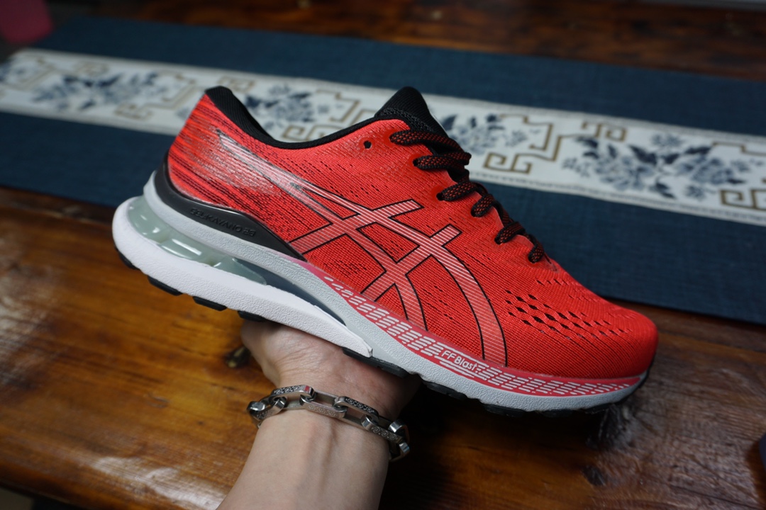 ¡Puro original! Rojo y negro 36-45 37 37.5 39.5 agotado ASICS/亚瑟士 GEL-KAYANO 28ª generación, desarrollo de da…