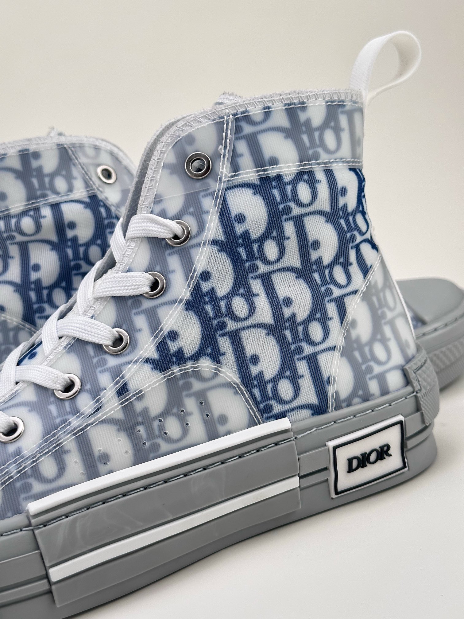 Dior B23 Oblique High Top Sneake ”CD Oblique” Sea