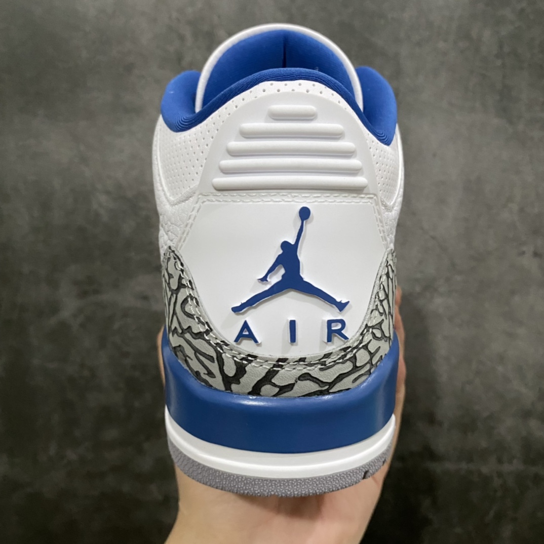 图片[4]-【新DT版本】Air Jordan 3 Retro \” White and True Blue \” 奇才 男子文化篮球鞋 CT8532-148市场第一梯队纯原 国内一线头部工厂出品原鞋原楦原纸板开发 一眼正品既视感细节均已解码 还原度高达98% 高端零售专供品质 外贸客户寄售国外可稳妥充Z  尺码：40 40.5 41 42 42.5 43 44 44.5 45 46 47.5-莆田鞋批发中心