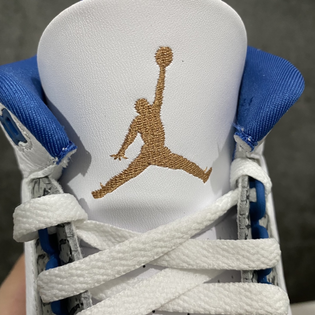 图片[2]-【新DT版本】Air Jordan 3 Retro \” White and True Blue \” 奇才 男子文化篮球鞋 CT8532-148 市场第一梯队纯原 国内一线头部工厂出品 原鞋原楦原纸板开发 一眼正品既视感 细节均已解码 还原度高达98% 高端零售专供品质 外贸客户寄售国外可稳妥充Z 尺码：40 40.5 41 42 42.5 43 44 44.5 45 46 47.5-选品中心