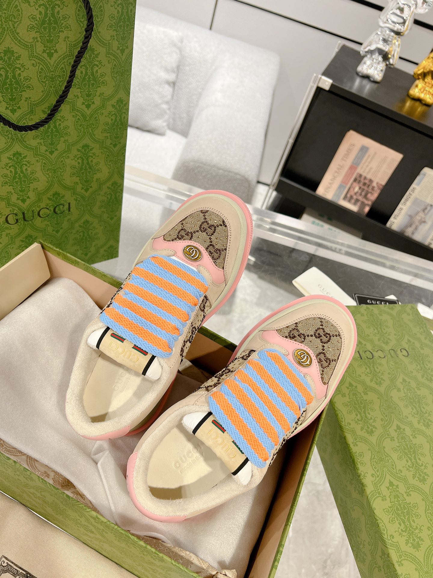 Gucci Screenerシリーズ 厚底カジュアルシューズ カップル用