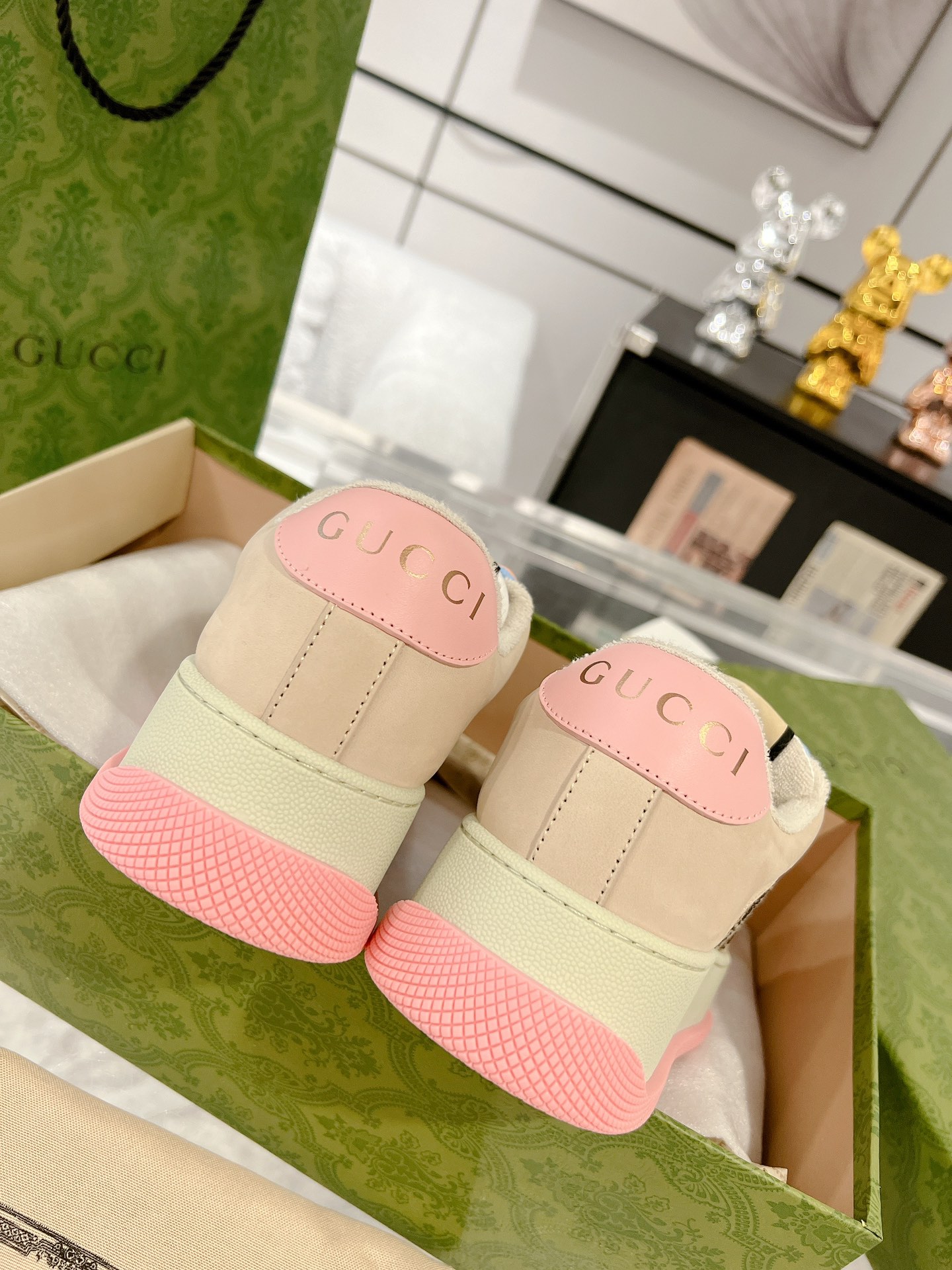 Gucci Screenerシリーズ 厚底カジュアルシューズ カップル用