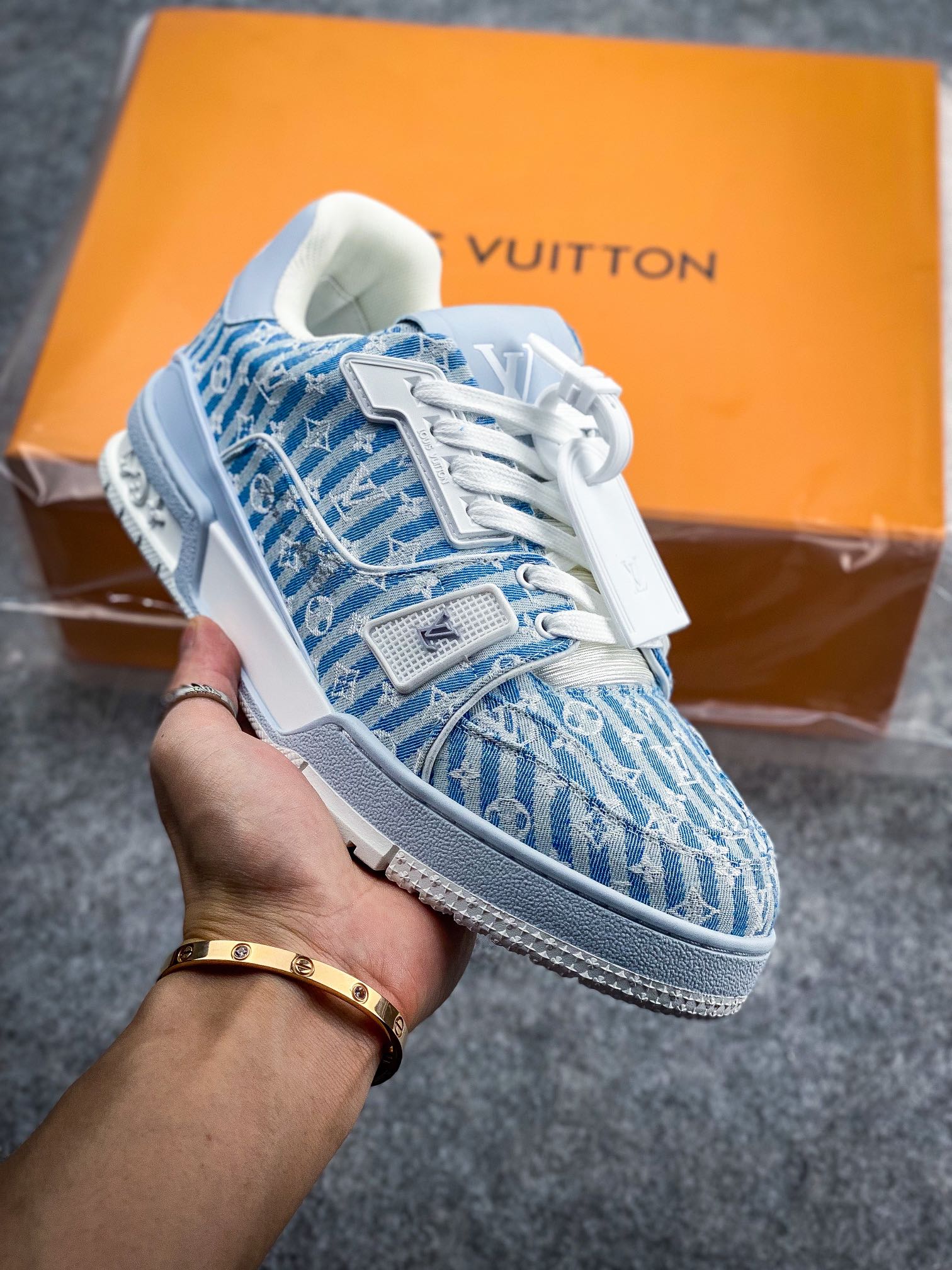 550 路易威登Louis Vuitton Trainer Sneaker Low休闲运动文化百搭篮球板鞋