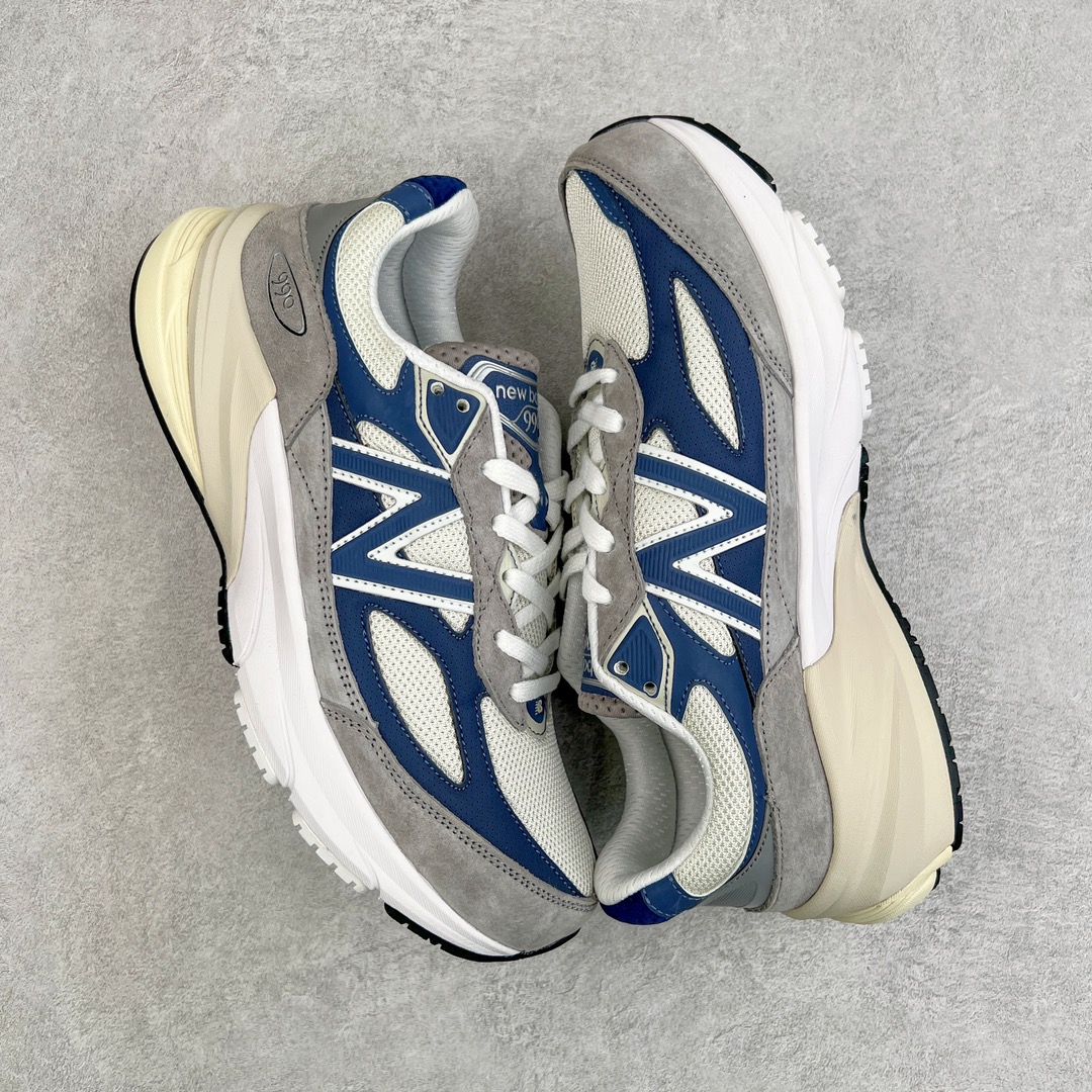 图片[3]-＃K版纯原 Action Bronson x New Balance in USA M990V6 新百伦NB六代系列美产血统经典复古百搭老爹风休闲运动跑步鞋 灰蓝 这是一双极具现代感设计的复古跑鞋 990v6 鞋面大部分面积依旧采用麂皮和织物材质覆盖 从各种细节上看也还是有点 990v5 的影子 但相比 990v5 990v6 鞋面各种材质的拼接会更加复杂 这次 990v6 最大的改变相信大家应该也发现了 就是看上去貌似比 990v4 和 990v5 两代鞋款加起来还要厚的鞋底 其实这是 New Balance 首次采用的三重缓震组合鞋底 除了之前就有的 ABZORB 缓震科技和 ENCAP 中底 这次新加入了 FuelCell 缓震科技 看来舒适度和增高度 都要更上一层楼呀 990v6 的侧标 Logo 设计少见地没有印在绒面皮革上 而是置于网眼面料以及横跨鞋身的皮革织带之上 同时鞋舌上的标签设计并没有延用此前 990v4 和 990v5 采用的样式设计 而是采用了一种新的类似于三角徽章的设计 所以对于鞋款上的更新变化 既有延续经典的设计 也有创新性的改变 尺码：36 37 37.5 38 38.5 39 40 40.5 41.5 42 42.5 43 44 44.5 45-选品中心
