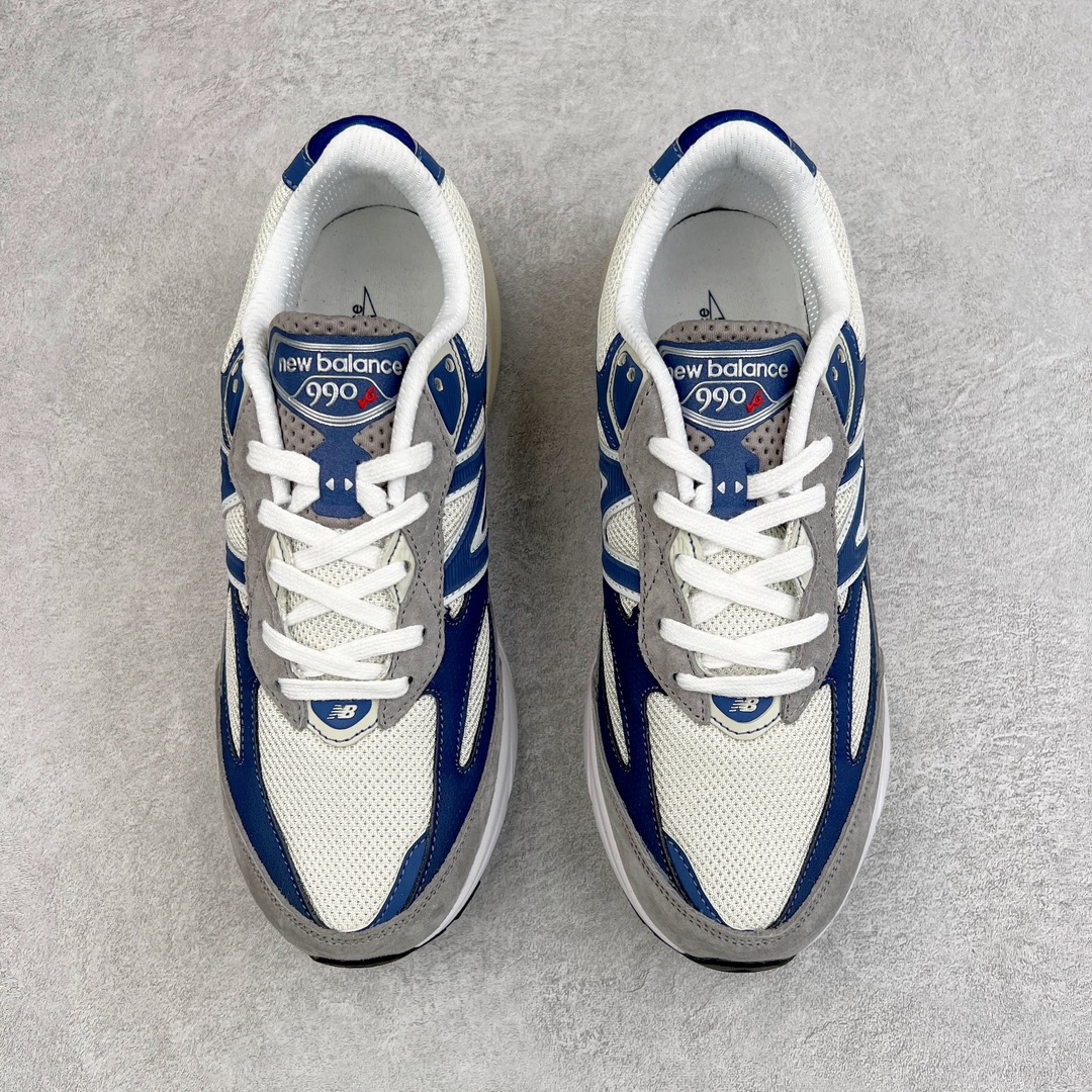 图片[2]-＃K版纯原 Action Bronson x New Balance in USA M990V6 新百伦NB六代系列美产血统经典复古百搭老爹风休闲运动跑步鞋 灰蓝 这是一双极具现代感设计的复古跑鞋 990v6 鞋面大部分面积依旧采用麂皮和织物材质覆盖 从各种细节上看也还是有点 990v5 的影子 但相比 990v5 990v6 鞋面各种材质的拼接会更加复杂 这次 990v6 最大的改变相信大家应该也发现了 就是看上去貌似比 990v4 和 990v5 两代鞋款加起来还要厚的鞋底 其实这是 New Balance 首次采用的三重缓震组合鞋底 除了之前就有的 ABZORB 缓震科技和 ENCAP 中底 这次新加入了 FuelCell 缓震科技 看来舒适度和增高度 都要更上一层楼呀 990v6 的侧标 Logo 设计少见地没有印在绒面皮革上 而是置于网眼面料以及横跨鞋身的皮革织带之上 同时鞋舌上的标签设计并没有延用此前 990v4 和 990v5 采用的样式设计 而是采用了一种新的类似于三角徽章的设计 所以对于鞋款上的更新变化 既有延续经典的设计 也有创新性的改变 尺码：36 37 37.5 38 38.5 39 40 40.5 41.5 42 42.5 43 44 44.5 45-选品中心