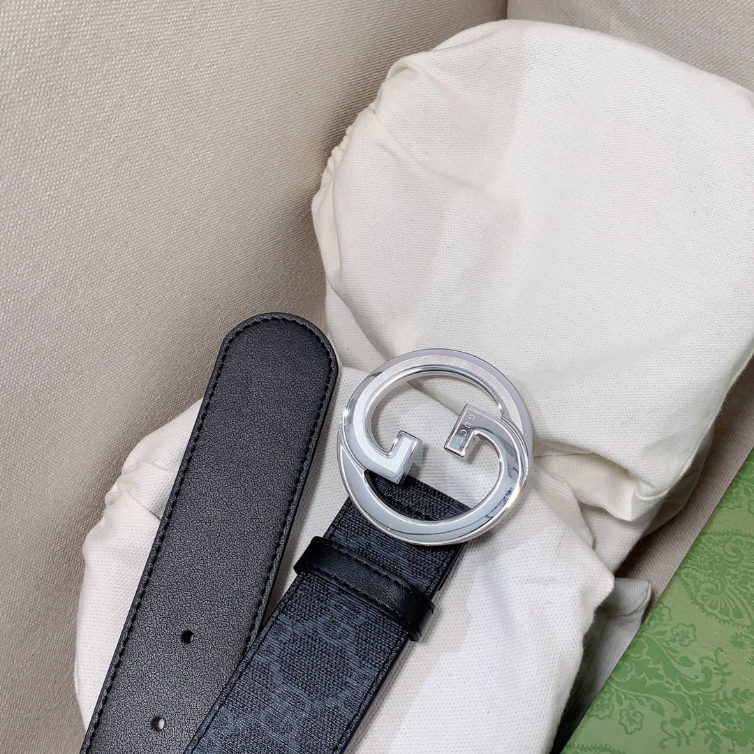 Gucci[正]专柜新款双G扣头层牛皮精品钢扣上身效果非常好.质量杠杠滴！