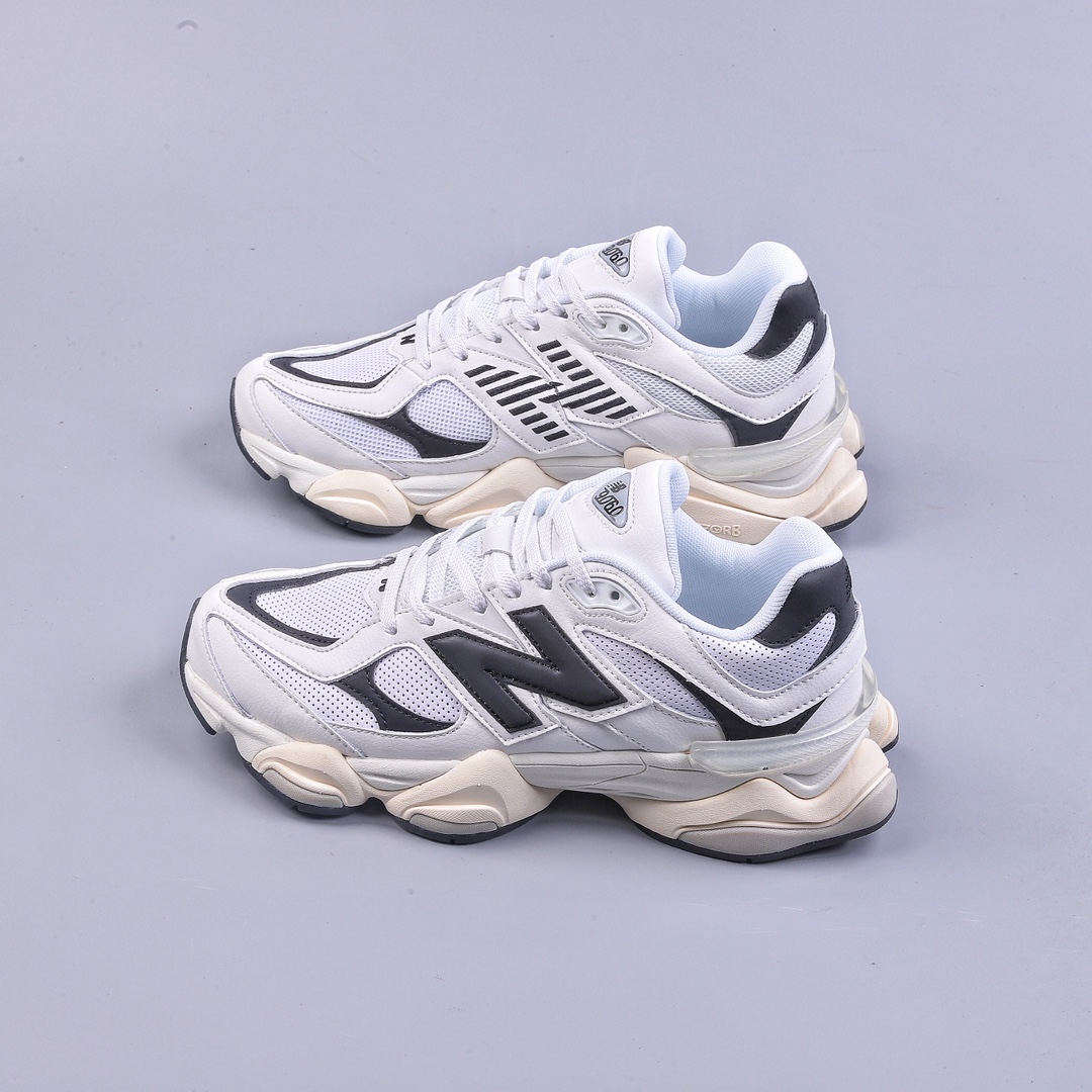 220 New Balance 9060 白黑 复古休闲运动老爹鞋 U9060AAA