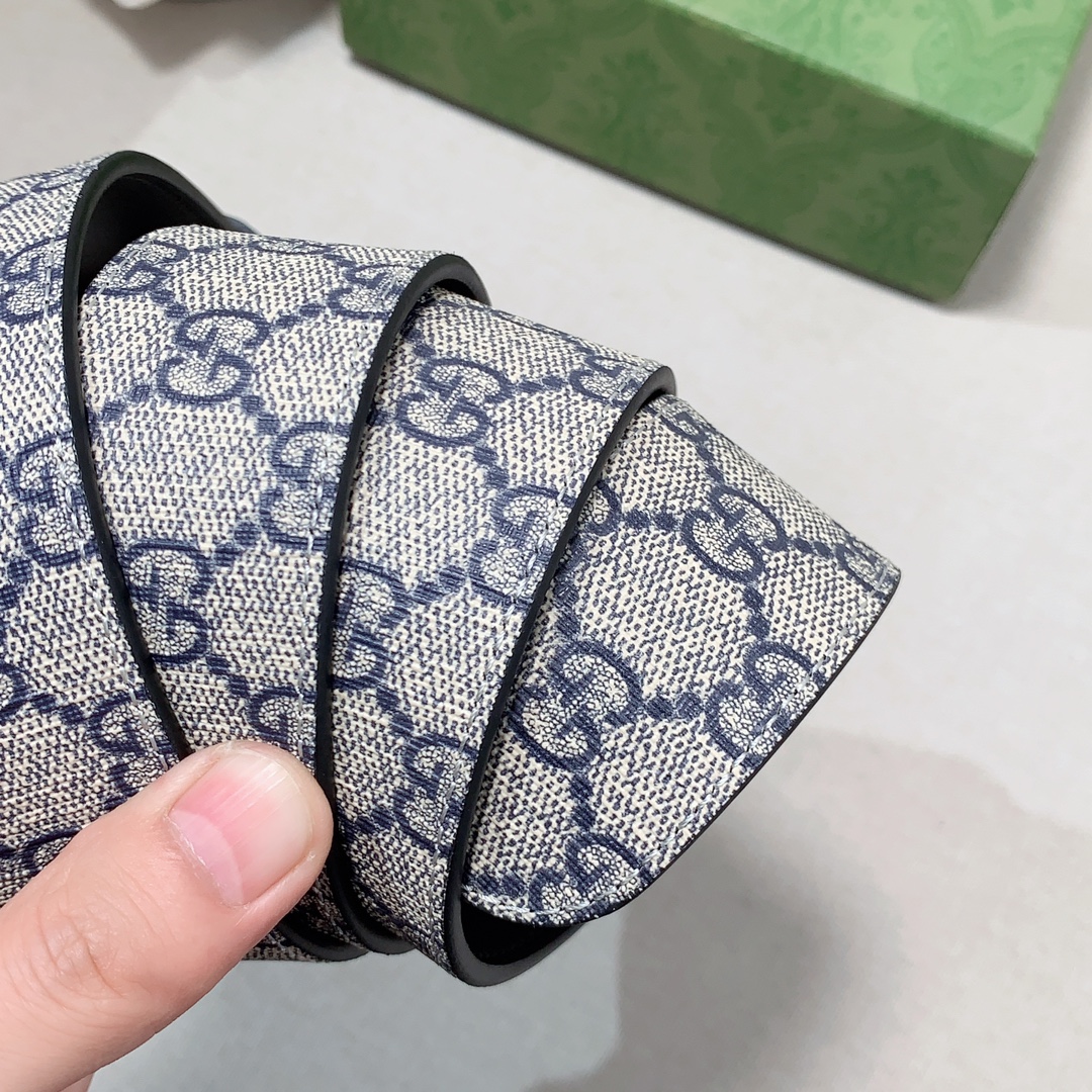 Gucci[正]专柜新款双G扣头层牛皮精品钢扣上身效果非常好.质量杠杠滴！