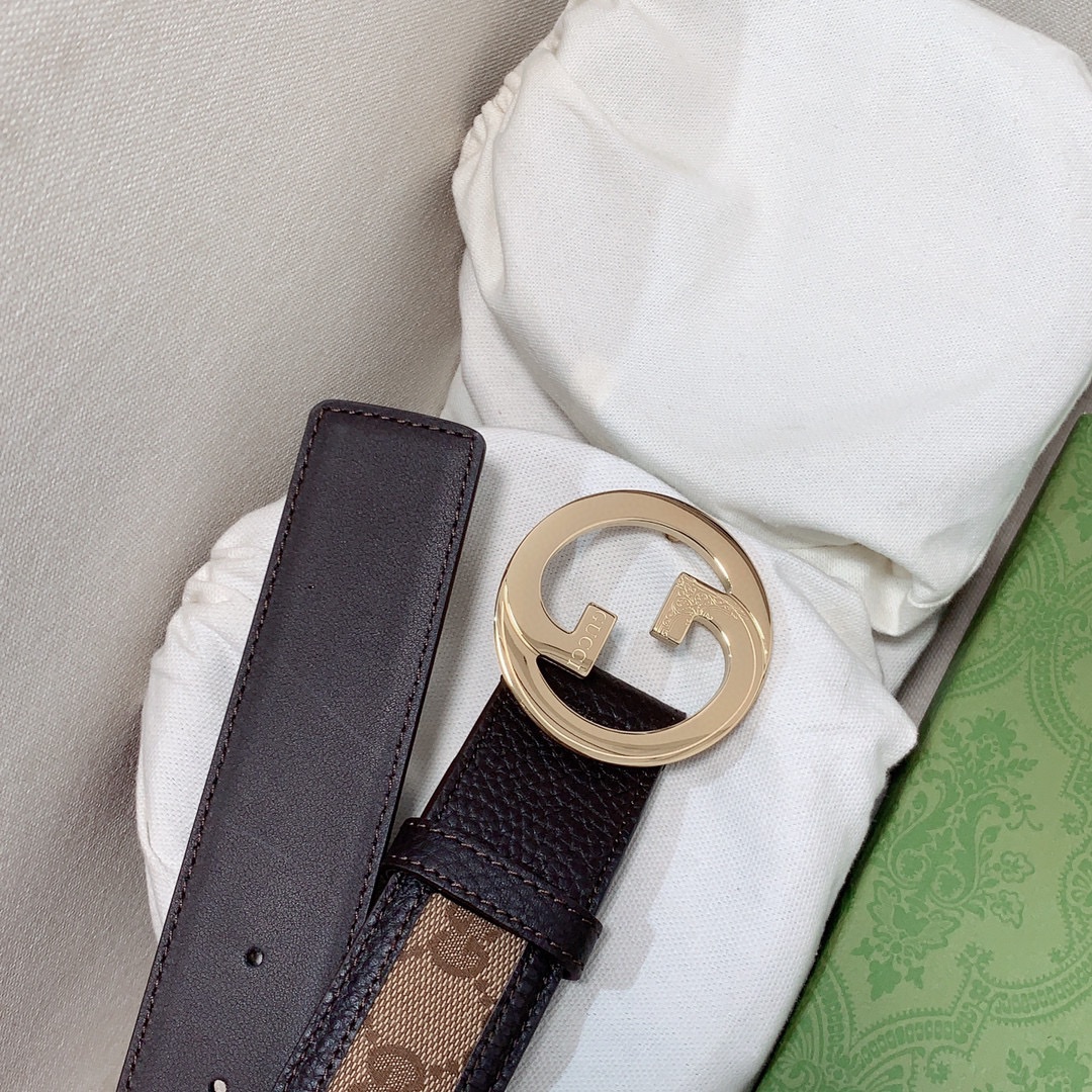 Gucci[正]专柜新款双G扣头层牛皮精品钢扣上身效果非常好.质量杠杠滴！