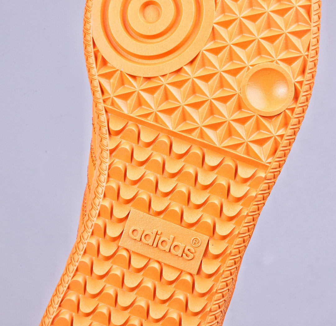 R Pharrell Williams x Adidas Originals Samba ”Humanrace” Samba Sneakers ”Joint Orange Long Tongue” IE7293