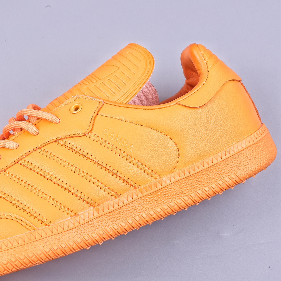 R Pharrell Williams x Adidas Originals Samba ”Humanrace” Samba Sneakers ”Joint Orange Long Tongue” IE7293